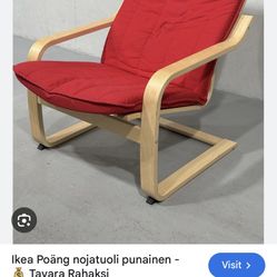 2 Ikea Chairs With One Footstool