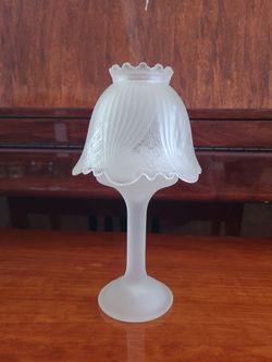 Partylite Clairmont Frosted Glas Candle Lamp