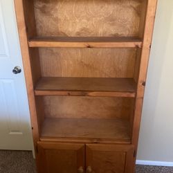 Clean Wooden Bookcase/Display/Storage Cabinet