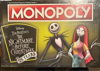 The Nightmare Before Christmas Monopoly unopened