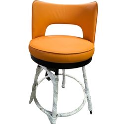 Designer Swivel Bar Stool - Mid Century Industrial Style