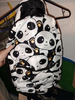 Cute Panda Print Backpack