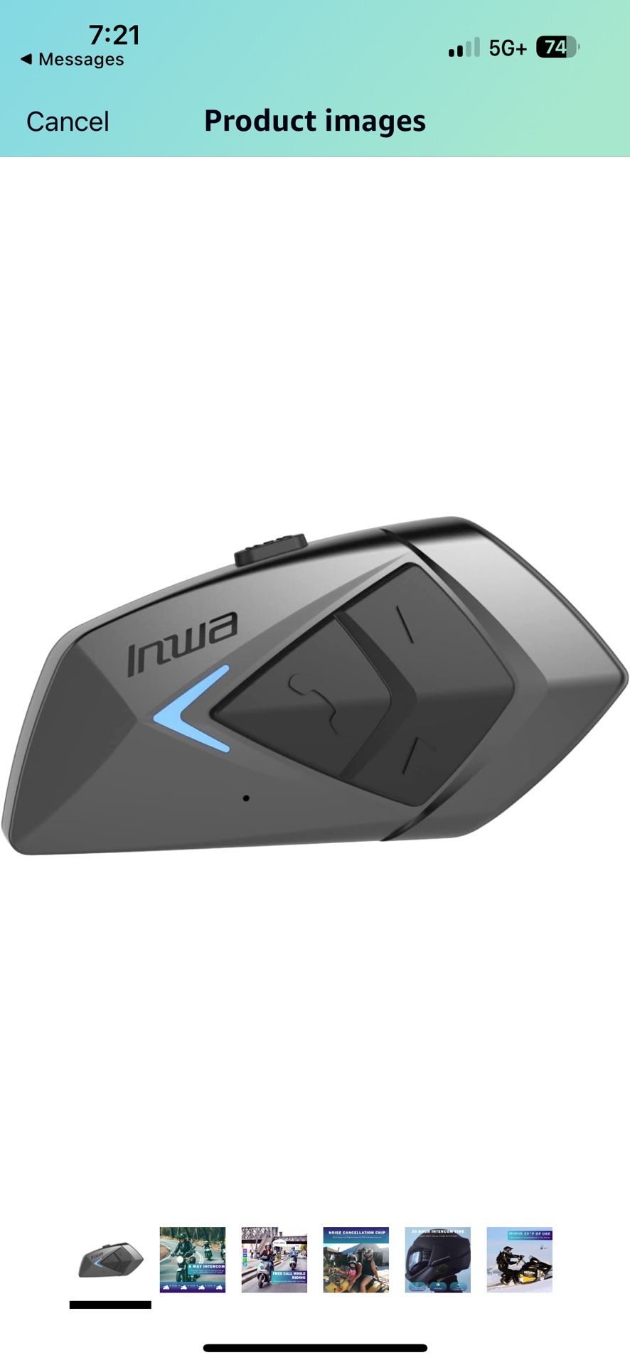 Inwa Motorcycle Bluetooth Headset