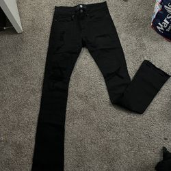 Stack Black Pants 