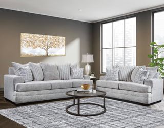 New Galactic sofa and loveseat with free same day delivery, cash on arrival
