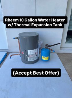 Rheem 10 Gallon Water Heater with Thermal Expansion Tank