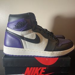 Court Purple 1s Jordan Size 10