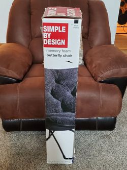 Memory foam butterfly folding Chair - New, never opened.