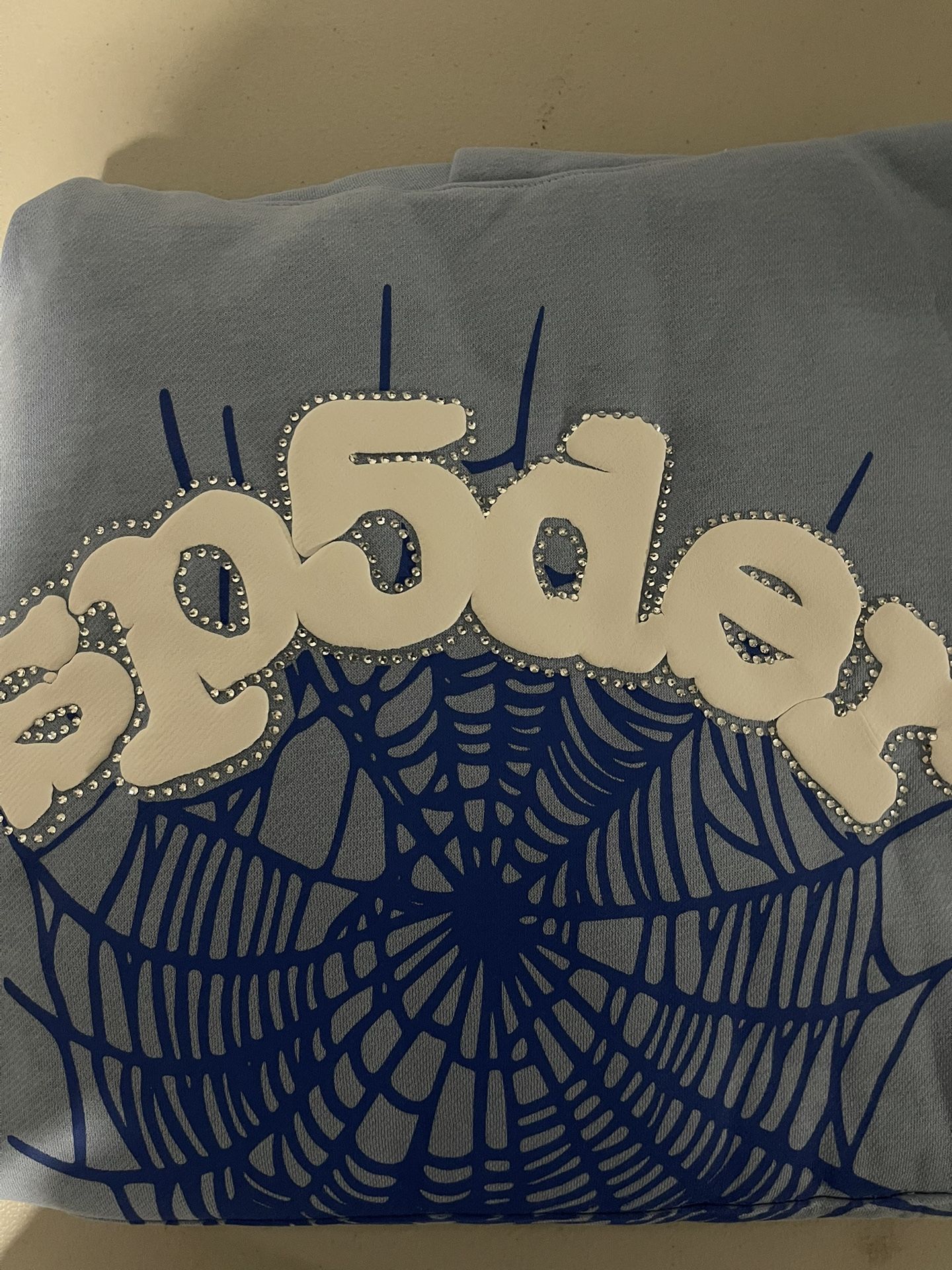 Sp5der Web Hoodie Sky Blue - M