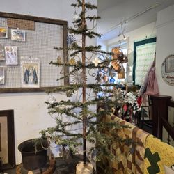 Genuine Antique Feather Christmas Tree 