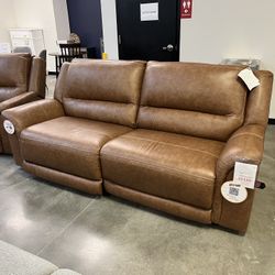 Brand New Leather Reclining Sofa 