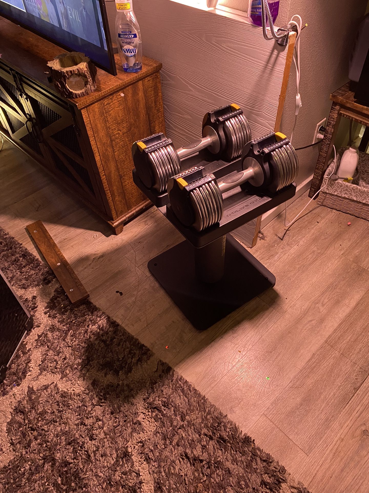 Golden Gym Dumbbells With The Stand