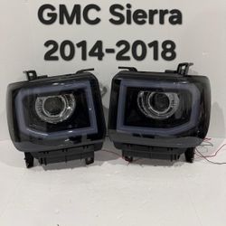GMC Sierra 2014-2018 Headlights 