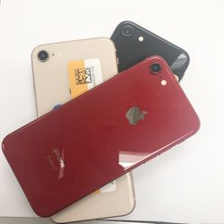 IPhone 8 (64 gb) Unlocked with store warranty  | Each