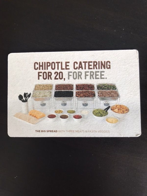 20 person chipotle catering