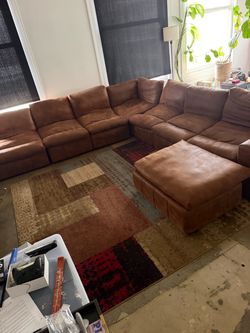 Large sofa/ rug combo