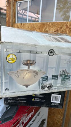 Semi-Flush Mount Light Fixture Brushed Nickel Finish