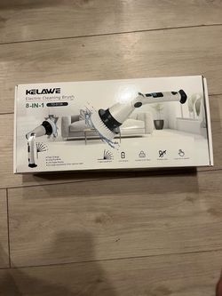 SEALED Kelawe 8-in-1 Cordless Electric Spin Scrubber