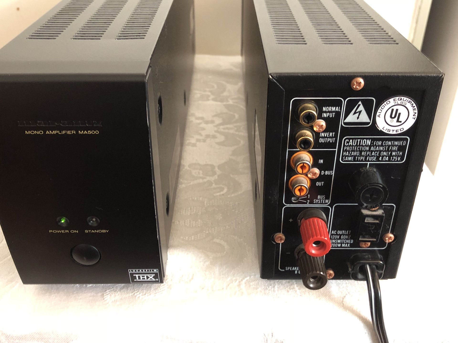 2 Marantz monoblock power amplifiers OBO