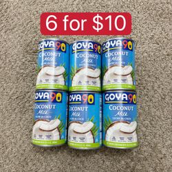 Goya Coconut Milk 6 For $10