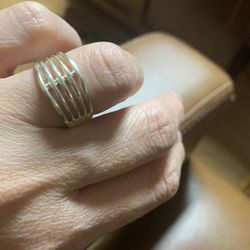 Like New 925 Sterling Silver Ring , Fits Size 7,8!