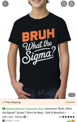 Bruh What The Sigma Tshirt