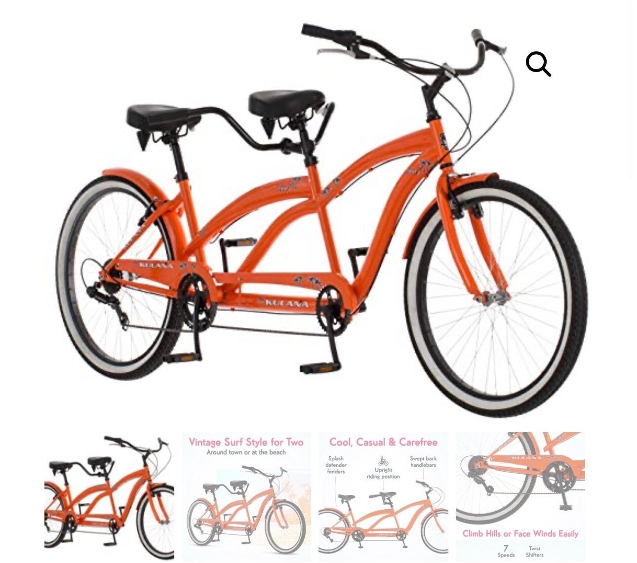 Double Bike beach cruiser