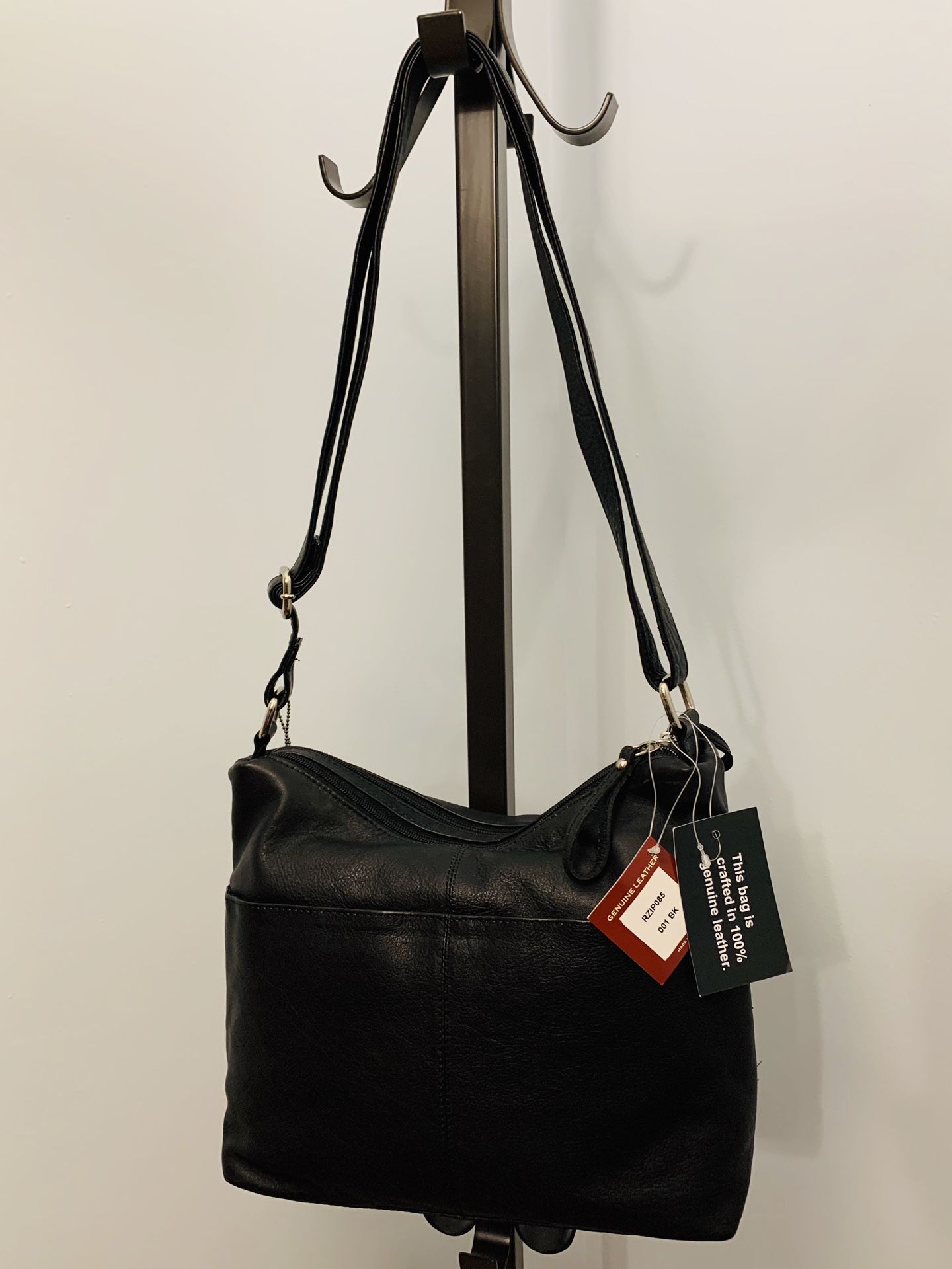 Genuine 100% Leather Adjustable Crossbody Bag