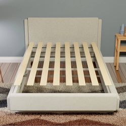 0.68-Inch Heavy Duty Horizontal Mattress Support Wooden Bunkie Board/Bed Slats, Queen,