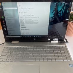 HP Envy x360 i7 8th gen 1TB 16g RAM Laptop (cracked screen)