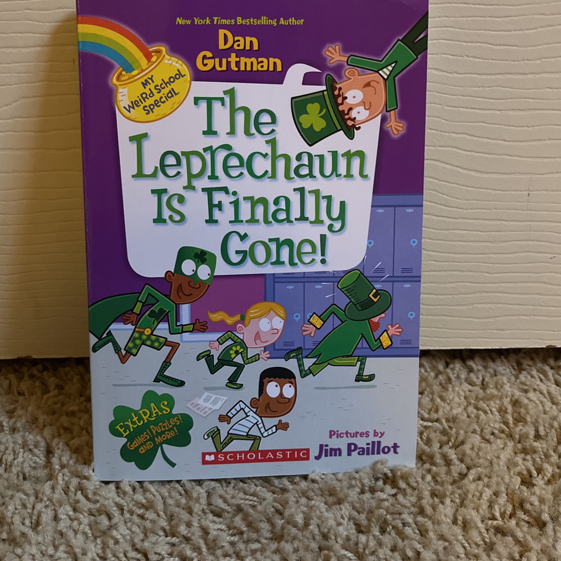 Dan Gutman  NEW “The Leprechaun Is Finally Gone!” Book