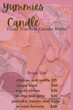 Food Themed Candle Wax Melts