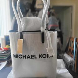 Authentic Michael Kors Clear Large Tote Bag- NEW WITH TAGS 