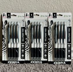 Zebra Pens 4 count $3 each