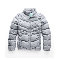 THE NORTH FACE FULL ZIP 550 GOOSE DOWN POCKETS GIRL'S JACKET SIZE XXS  GREY. MAKE AN OFFER!