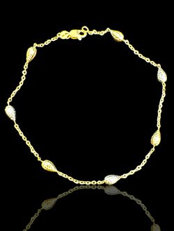 ESCLAVA PARA PIE, ORO 14K