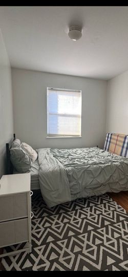 Queen Size Mattress & Bed Frame - Very Clean, Barely Used
