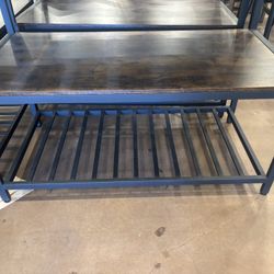 Rustic Industrial 3-Tier Shelving Unit Wood Look Metal table/storage.  Have a minimum of 12.  
