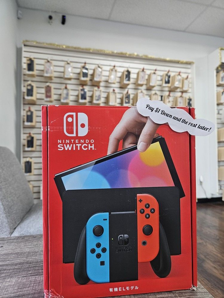 Nintendo Switch OLED Gaming Consoles New - Payments Available - Pay $1 Down To take It home