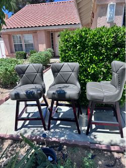 Set of 3, Swivel Counter Height Stools