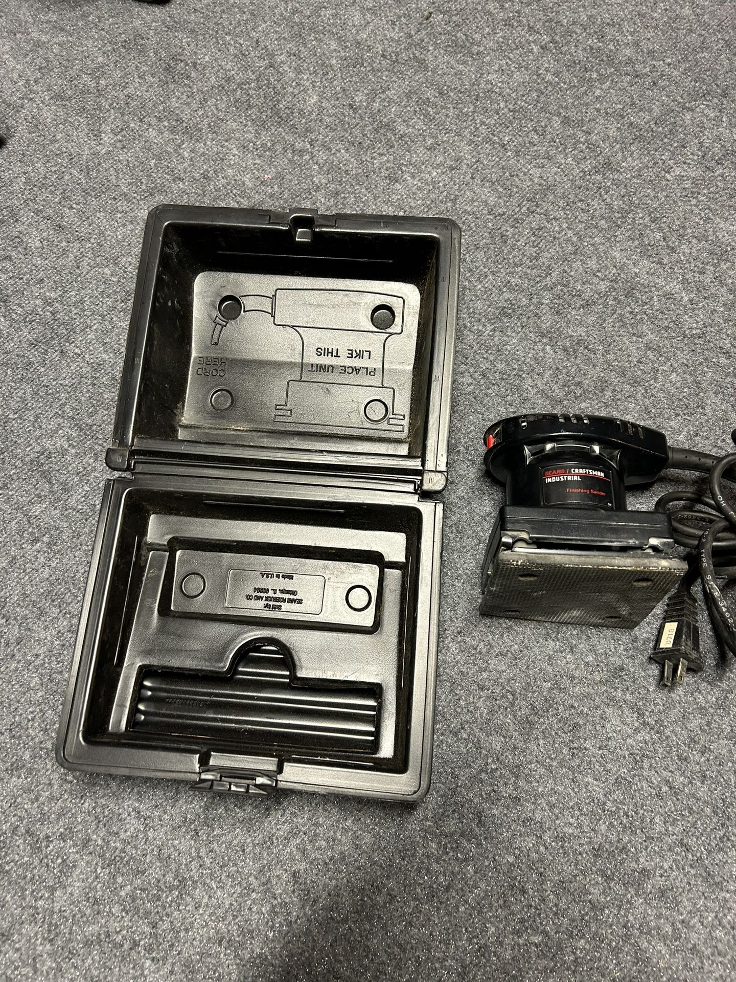 Craftsman Industrial 2.0 Amp Palm Sander with Case