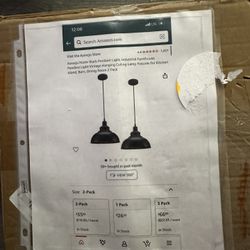 2 Vintage Hanging Ceiling Lamps