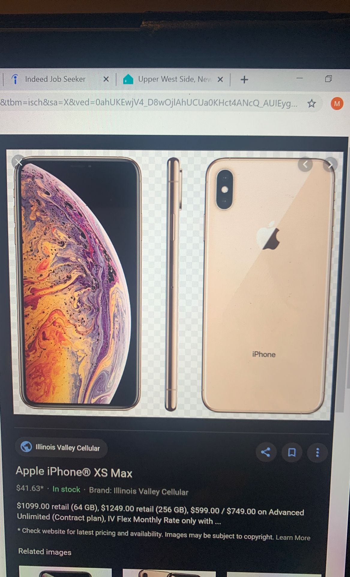 I phone Xs Max for parts
