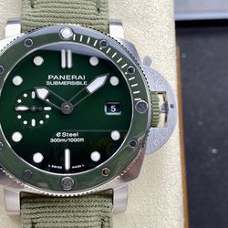Panerai Green Watch With Box 