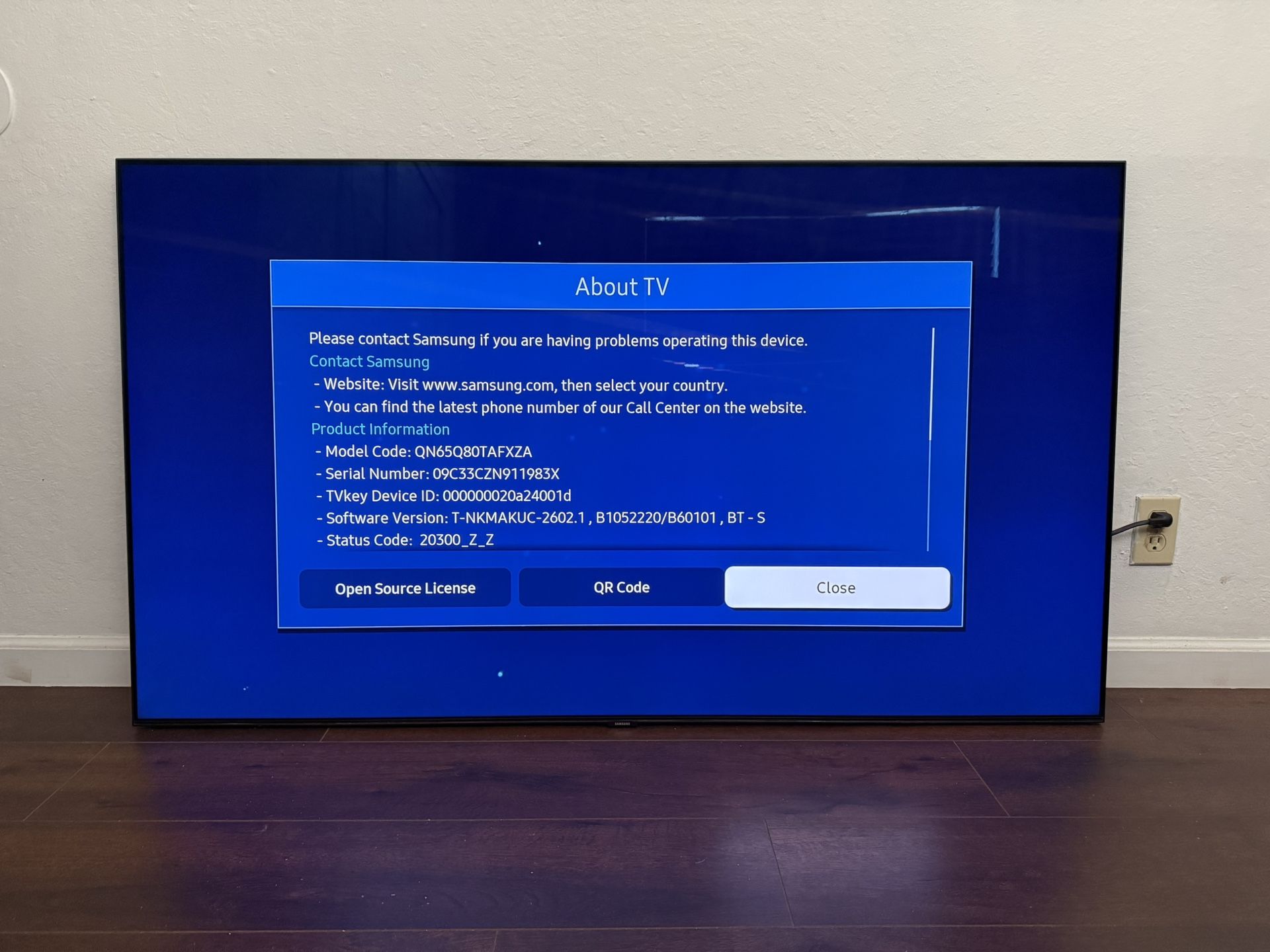 Samsung 65" Class Q80T QLED 4K HDR Smart TV