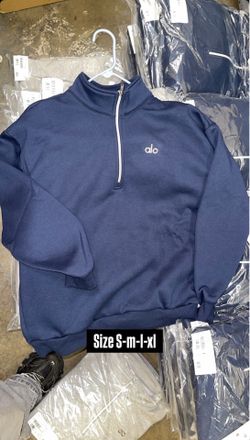 Alo Quarter Zip Up Blue