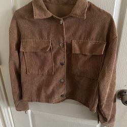 Cropped Corduroy Jacket