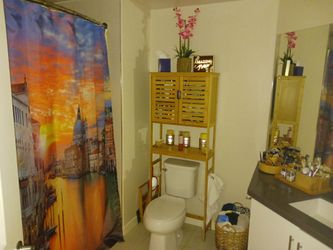 Bamboo Storage Cabinet for Bathroom
