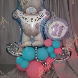 Tatty Teddy Bear Birthday Balloon