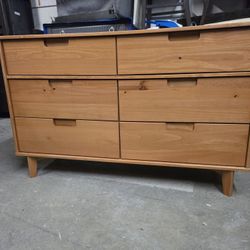 Mid Century Modern Style 6 Drawer Dresser
